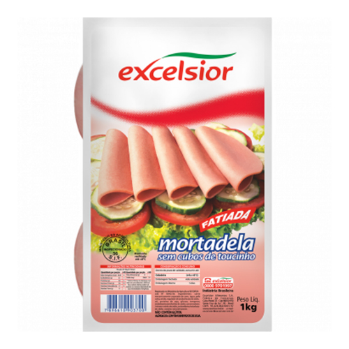 Mortadela Fatiada Excelsior sem Gordura 1 kg - 38645