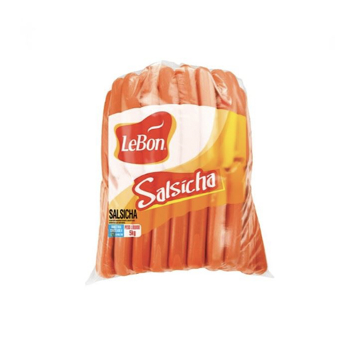 Salsicha com Corante 11 cm Congelada Lebon Pct 4 kg - 38677