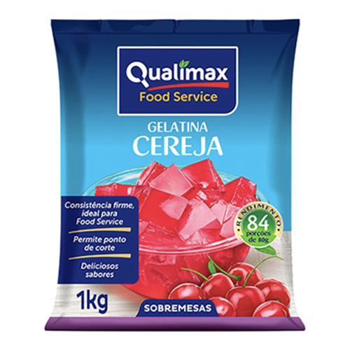 Gelatina Qualimax Cereja 1 kg - 39160