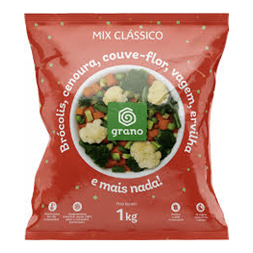 Mix Clássico de Legumes Congelado Grano 1 kg - 39300