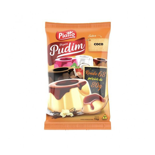 Pudim em Pó com Leite Sachê Piatto Coco 1 kg - 39666