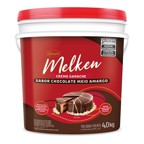 Ganache Melken Balde Meio Amargo 4 kg - 39731