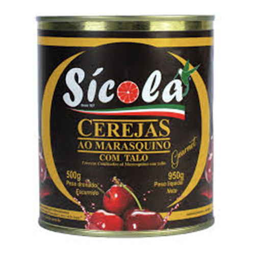 Cereja Marasquino Sicola Lata Pl3, Com Talo 2 kg - 39742