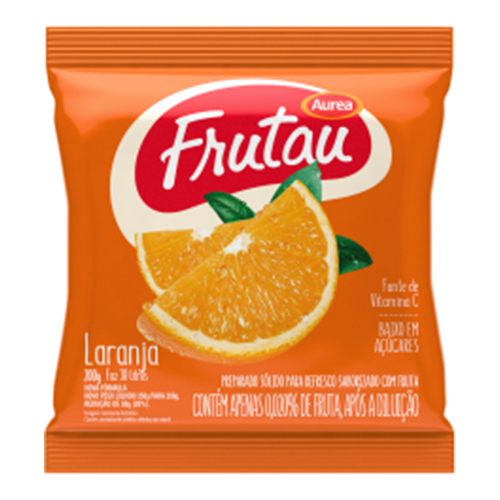 Refresco em Pó Frutau Áurea Dp 15 Unidades Laranja 20 g - 39916