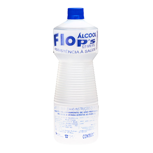 Álcool 92,8 INPM 92% Desinfetante Hospitalar Flops 500 ml - 40102