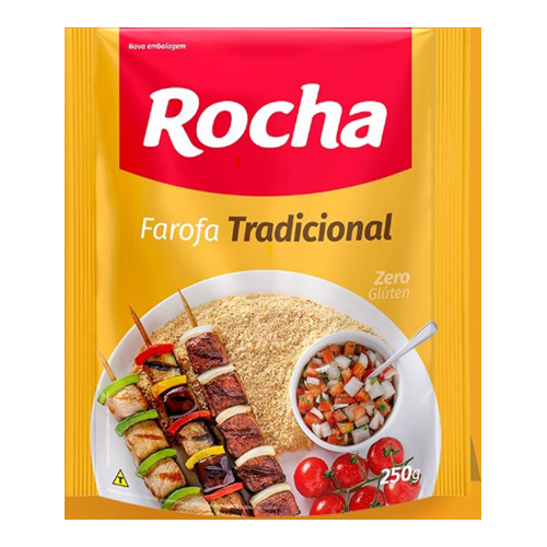 Farofa Temperada Rocha Tradicional 250 g - 38585