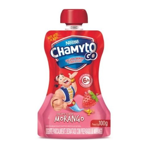 Iogurte Chamyto Go Nestlé Bisnaga Morango 100 g - 38597