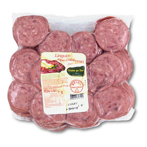 Linguiça Calabresa Fatiada Ouro do Sul Mista 1 kg - 38605