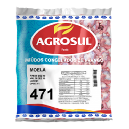 Frango Moela Congelada Agrosul Pct 1 kg - 38635