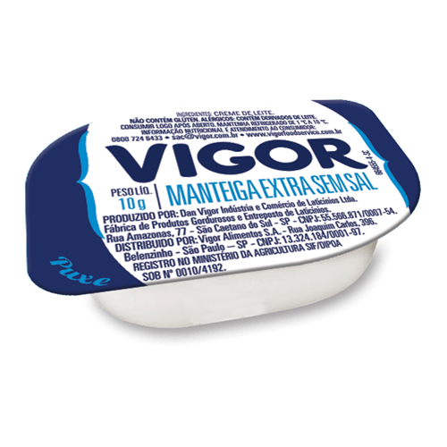 Manteiga Extra Vigor Blister Sem Sal 10 g - 40157