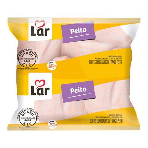 Frango Peito Congelado Lar com Osso +/- 1 kg - 38792