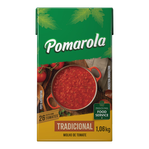 Molho de Tomate Pomarola Tp Tradicional 1,06 kg - 39959