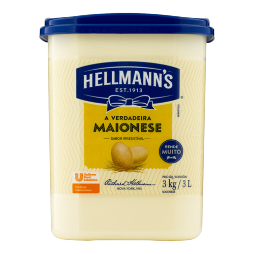 Maionese Hellmann's Balde 3 kg - 38892