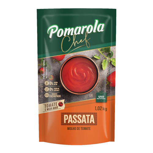 Molho Passata de Tomate Pomarola Chef 1,02 kg Sachê - 38918