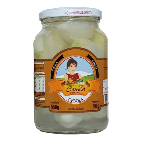 Cebola Camila Vidro Pl 550 g - Pd 300 g - 38939