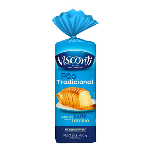 Pão Fatiado Visconti 400G - 39978