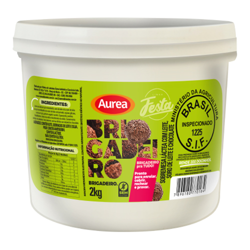 Doce Brigadeiro Áurea Balde 2Kg - 40239