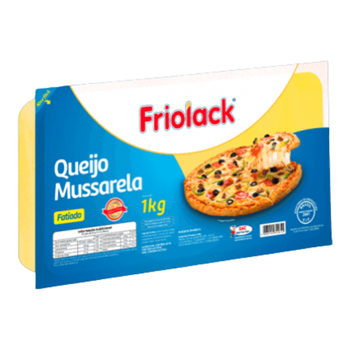 Queijo Mussarela Fatiado Friolack 1Kg - 39901