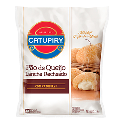 Pão de Queijo Recheado Catupiry Saco Lanche 2 kg - 39118