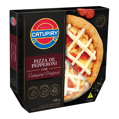 Pizza Sem Borda Congelada Catupiry Pepperoni 490 g - 40276