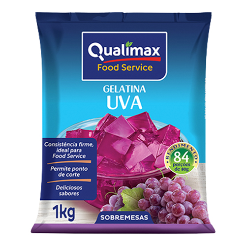 Gelatina Qualimax Uva 1 kg - 39159