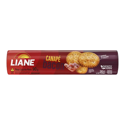 Biscoito Canapé Cracker Liane Bacon 90 g - 39210