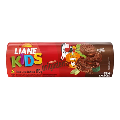 Biscoito Recheado Kids Liane Brigadeiro 115 g - 39214