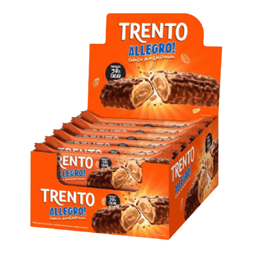 Chocolate Trento Allegro Preto com Amendoim 416 g - 39320