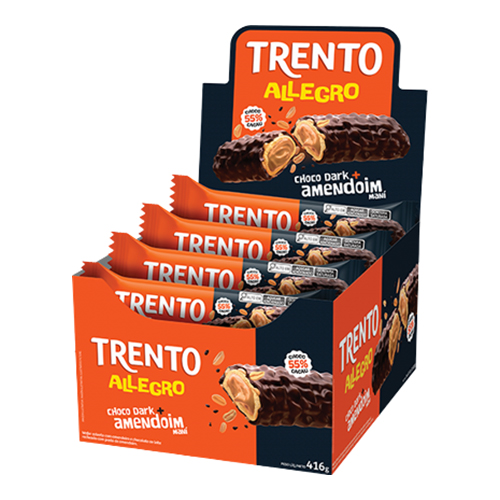 Chocolate Trento Allegro Dark com Amendoim 416 g - 39322