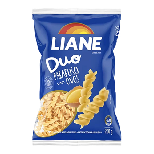 Massa Com Ovos Parafuso Duo Liane Sêmola 200 g - 39336