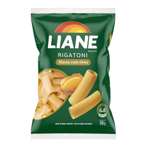 Massa Sêmola com Ovos Rigatone Liane 500 g - 39339