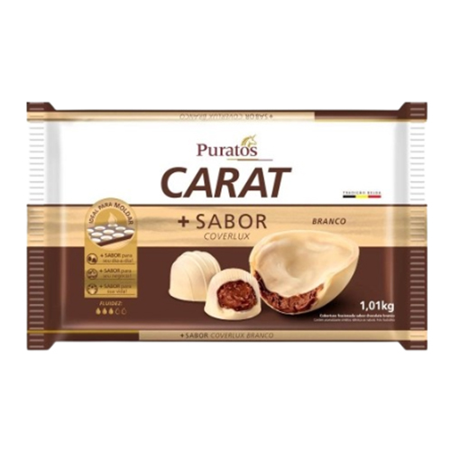 Chocolate Barra Carat Puratos Branco 1,01 kg - 39404