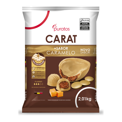 Chocolate Moedas Carat Puratos Caramelo 2,01 kg - 39409