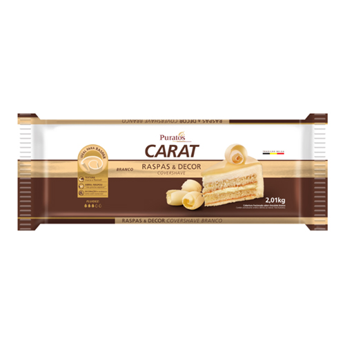 Choc Raspas e Decor Carat Puratos Branco 2,01 kg - 39410