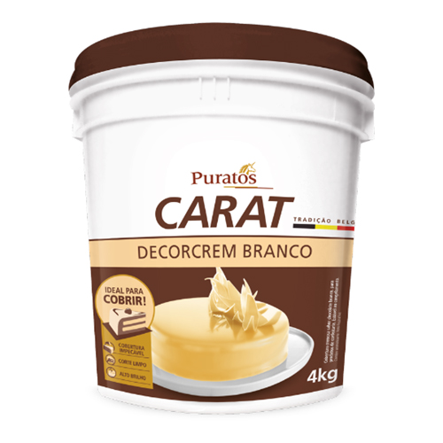 Ganache Carat Decorcrem Puratos Bd Branco 4 kg - 39413