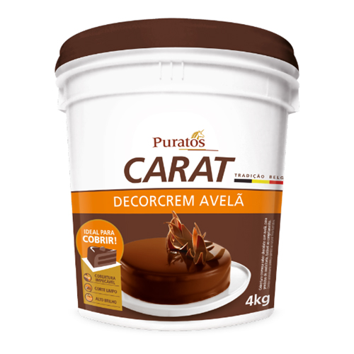 Ganache Carat Decorcrem Puratos Bd Avelã 4 kg - 39415