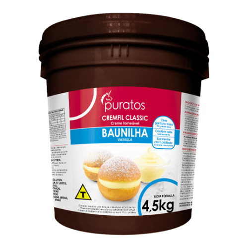 Recheio Cremfil Classic Puratos Bd Baunilha 4,5 kg - 39473