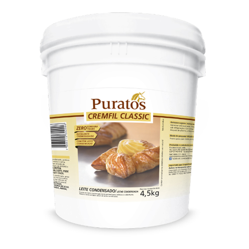 Recheio Cremfil Classic Puratos Bd Leite Condensado 4,5 kg - 39478