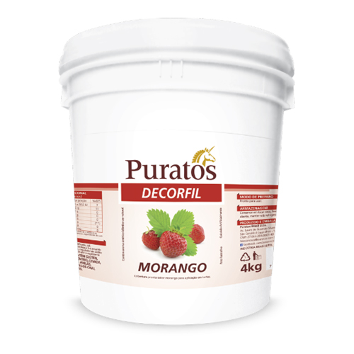 Recheio Frutas Decorfil Puratos Bd Morango 4 kg - 39496