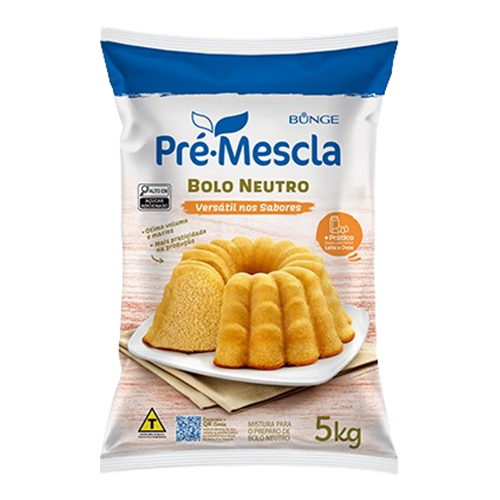 Pré Mistura Bolo Pré Mescla Saco Neutro 5 kg - 39529