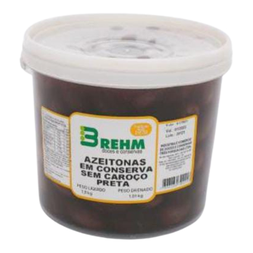 Azeitona Preta Brehm Balde Pl1. Sem Caroço 8 kg - Pd1,01 kg - 39653