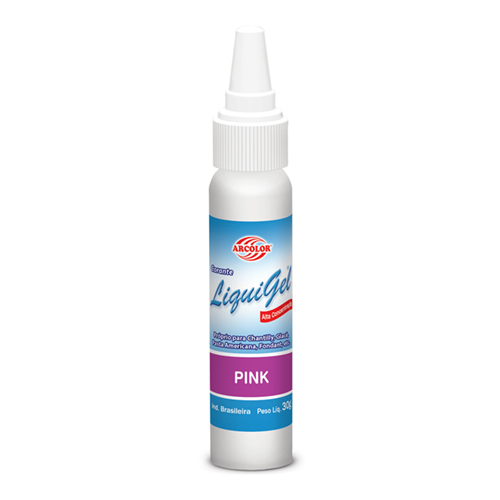 Corante Liquigel Arcolor Frasco Pink 30 g - 40049