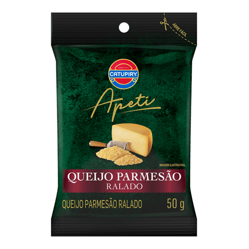 Queijo Ralado Parmesão Catupiry Pacote Seco 50 g - 40058