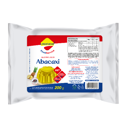 Gelatina em Pó Zero Lowçucar Abacaxi 200 g - 41840